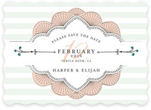 Striped Sweet Nothings Save the Date Cards