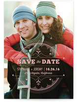 Sunburst Deco Emblem Save the Date Cards