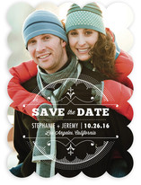 Sunburst Deco Emblem Save the Date Cards