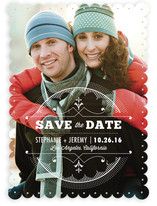Sunburst Deco Emblem Save the Date Cards
