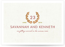 Love Wreath Save the Date Cards