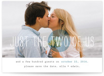 Just the Two of Us Save the Date Cards