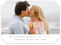 Just the Two of Us Save the Date Cards