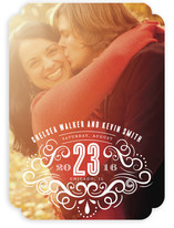 Scroll Stamp Save the Date Cards