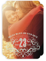 Scroll Stamp Save the Date Cards