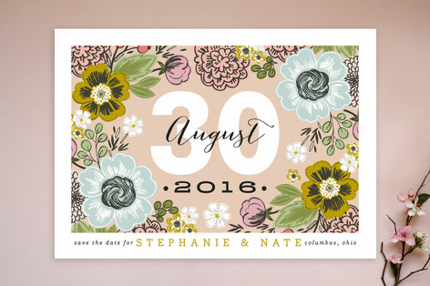 Cottage Garden Save the Date Cards