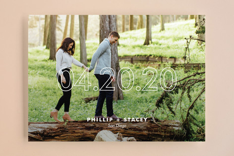 Modern Minimalist Save the Date Cards