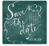 Chalk and Black Paper Save the Date Cards
