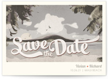 Vintage Tropical Save the Date Cards