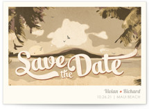 Vintage Tropical Save the Date Cards