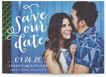 Swirly Save the Date Cards