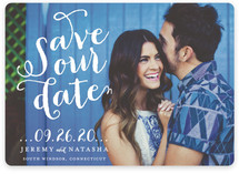 Swirly Save the Date Cards