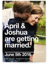 Helvetica Love Save the Date Cards