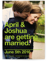 Helvetica Love Save the Date Cards