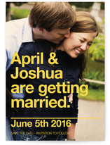 Helvetica Love Save the Date Cards