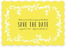 Tropical Vines Save the Date Cards