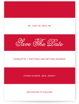 Nautical Nuptial Stripes Save the Date Cards