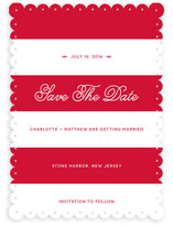 Nautical Nuptial Stripes Save the Date Cards