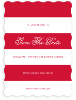 Nautical Nuptial Stripes Save the Date Cards