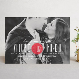 Pop of Color Save the Date Cards