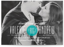 Pop of Color Save the Date Cards
