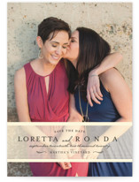 Clean Linen Save the Date Cards