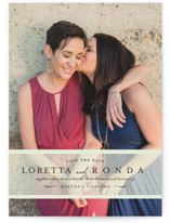 Clean Linen Save the Date Cards