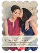 Clean Linen Save the Date Cards