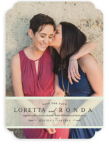 Clean Linen Save the Date Cards
