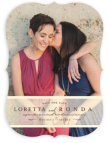 Clean Linen Save the Date Cards
