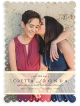 Clean Linen Save the Date Cards