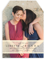 Clean Linen Save the Date Cards