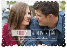 Double Frames Save the Date Cards