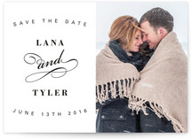 Fancy Flourish Save the Date Cards