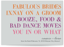 You in or What (Lesbian) Save the Date Cards