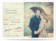 Library Card Save the Date Cards