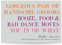 You in or What (Gay) Save the Date Cards