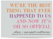 It's Oh So Official Save the Date Cards