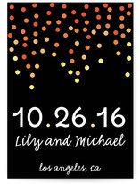 Ombre Confetti Save the Date Cards
