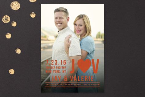 Type Stack Save the Date Cards