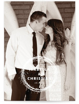 Sparkling Wreath Save the Date Cards