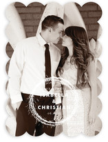 Sparkling Wreath Save the Date Cards