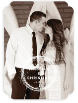 Sparkling Wreath Save the Date Cards