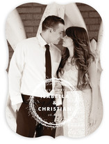 Sparkling Wreath Save the Date Cards
