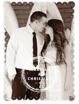 Sparkling Wreath Save the Date Cards