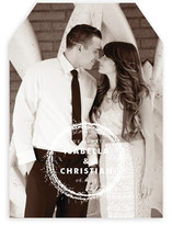 Sparkling Wreath Save the Date Cards
