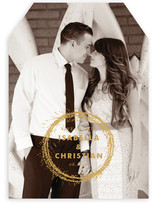 Sparkling Wreath Save the Date Cards