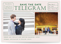 Telegram Save the Date Cards