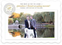 The Best is Yet to Come Save the Date Cards