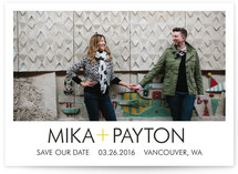Simple Red Cross Save the Date Cards